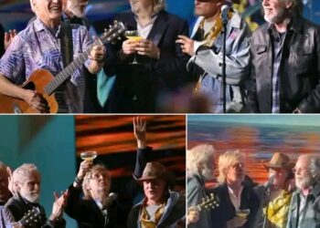 Paul McCartney joined forces with The Eagles to perform a deeply emotional version of The Beatles’ classic “Let It Be” during the star-studded tribute show honoring the late Jimmy Buffett. With McCartney at the piano and the Eagles’ harmonies soaring beside him, the performance became more than a song—it was a prayer, a farewell, and a celebration of Buffett’s enduring spirit. The crowd stood silent at first, then sang along through tears, witnessing legends paying tribute to another. It was a night where rock royalty reminded us that even in loss, the music carries us home….