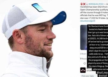 Completely Dizzy’: LIV Pro Blames Walk-Off DQ on ‘Fire Alarm,’ Oversleeping