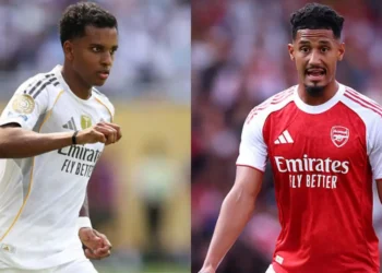 Real Madrid willing to offer Rodrygo in straight swap for Arsenal defender William Saliba after Spanish giants make Frenchman top centre-back target
