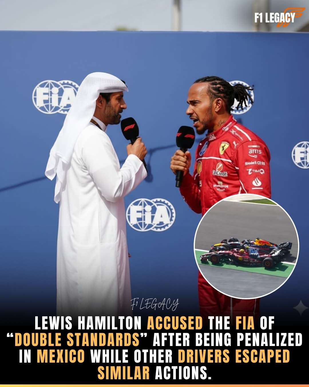 Hamilton Slams FIA Over ‘Double Standards’ After Mexico GP Penalty — Sparks Fiery Debate on Fairness in Formula 1